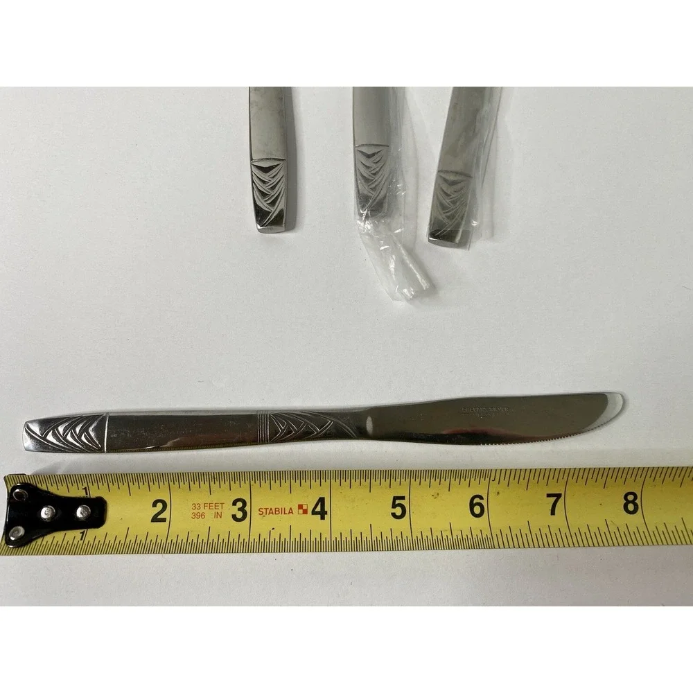 Orleans Silver ORL46 Stainless Korea Lot of 4 Knife Knives Replacements